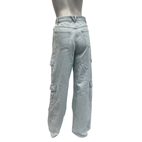 Versace Wide-Leg Cargo Jeans - Size 25 - Picture 3 of 6